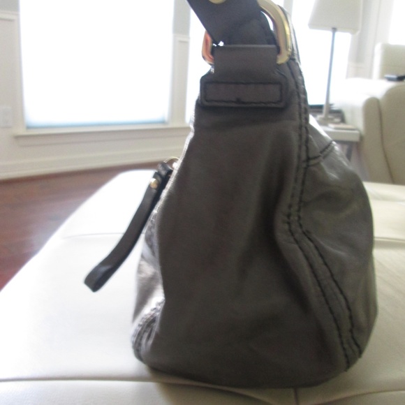 Coccinelle Gray Leather Bag - Picture 6 of 12